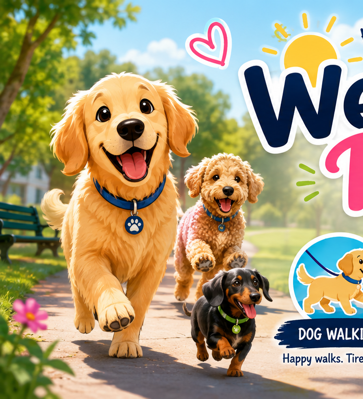 Happy dogs in a sunny Roseville park setting