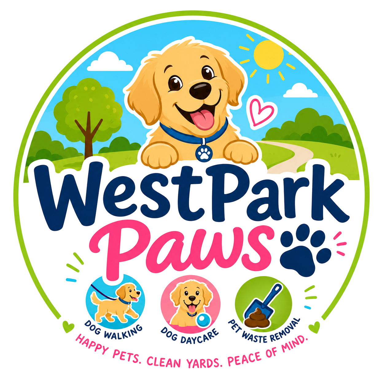 WestPark Paws illustrated logo